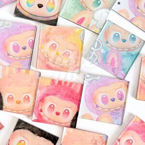 [SET OF 6] Upcycled Labubu Fridge Magnets | Handmade